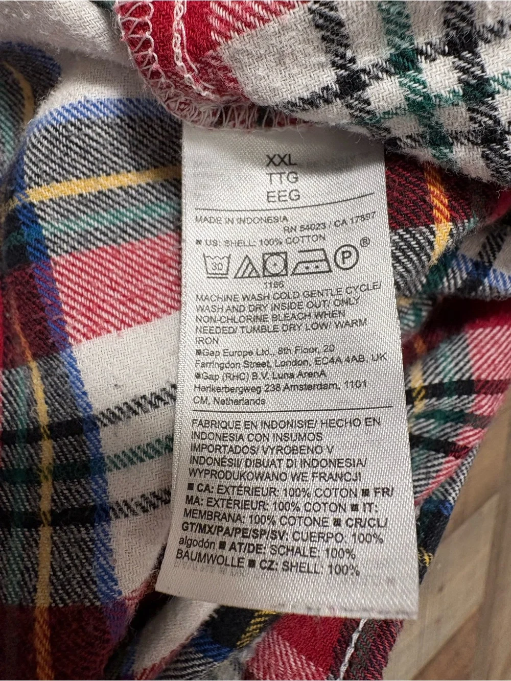 Old Navy Unisex 2XL Plaid Flannel Pajama Pants Red Holiday Lounge M026